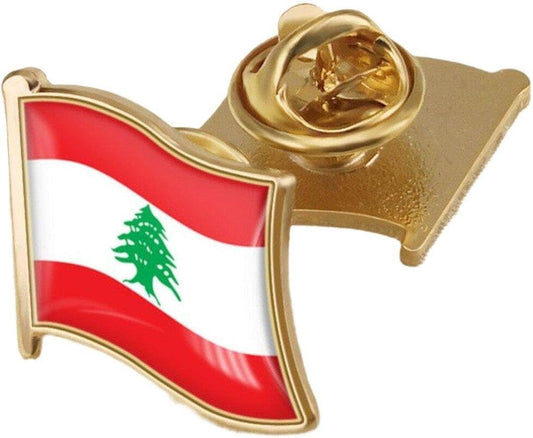 Lebanon Flag Badge - Kites 4 Palestine