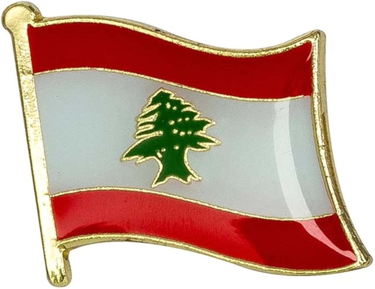 Lebanon Flag Badge - Kites 4 Palestine