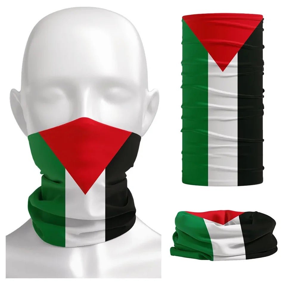 Palestine Bandana Neck Gaiter Mask - Kites 4 Palestine