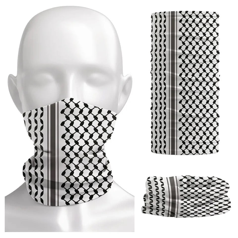 Palestine Keffiyeh Bandana Neck Gaiter Mask - Kites 4 Palestine