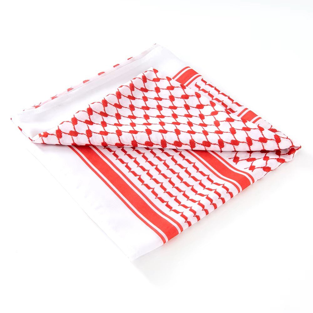 Red and White Keffiyeh - Kites 4 Palestine