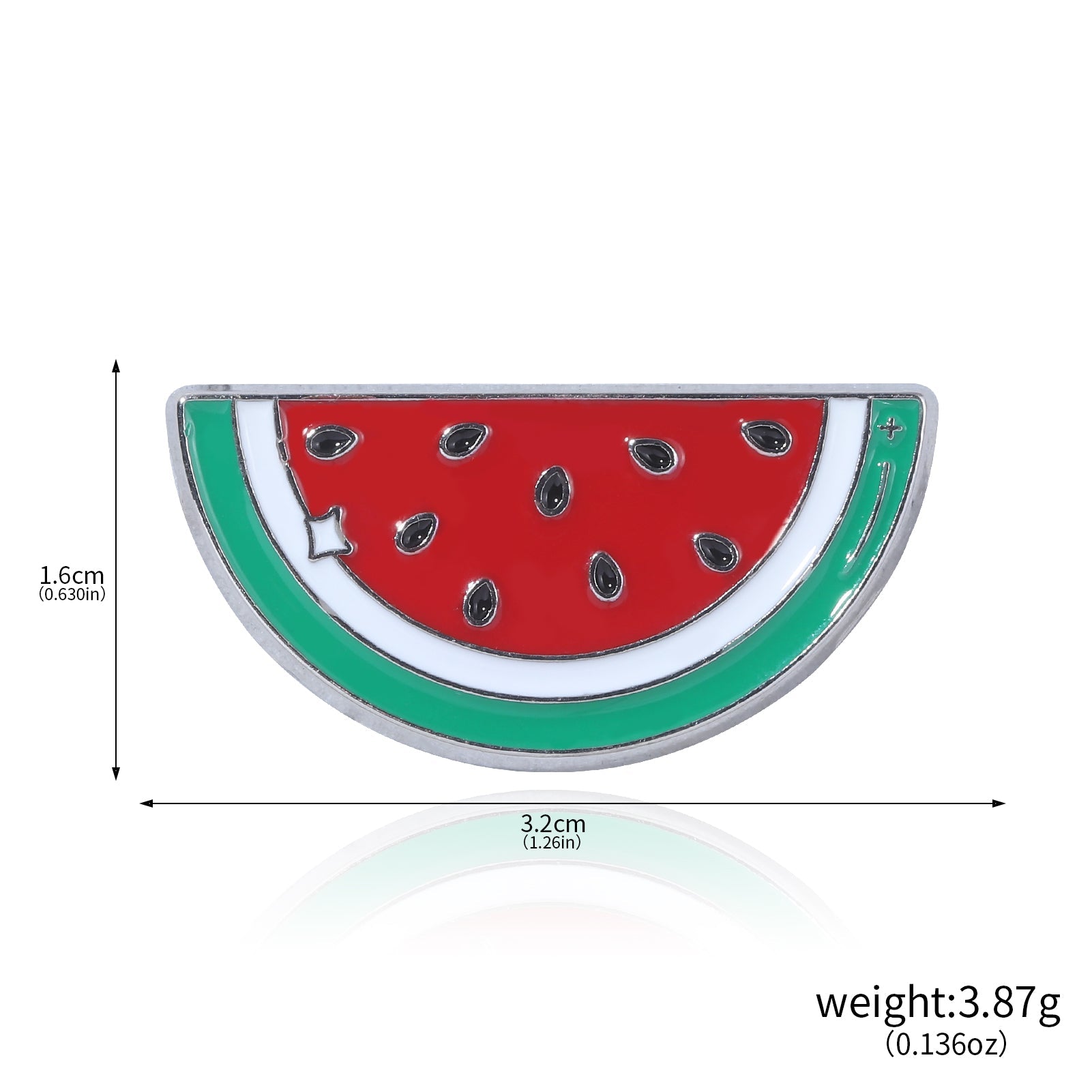 Watermelon - Shaped Badge Pin - Kites 4 Palestine